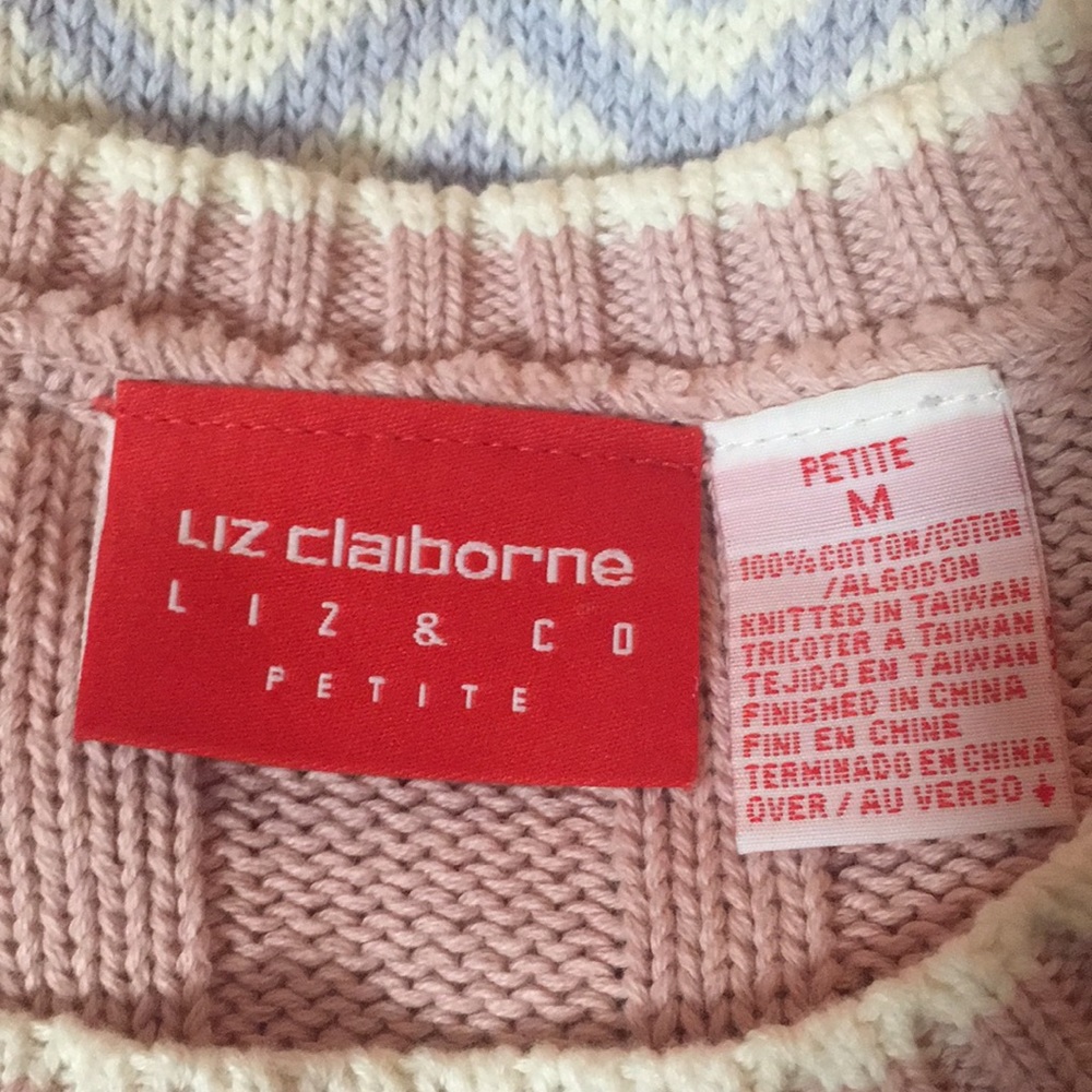 👛VTG LIZ CLAIBORNE Nordic sweater - Picture 7 of 7